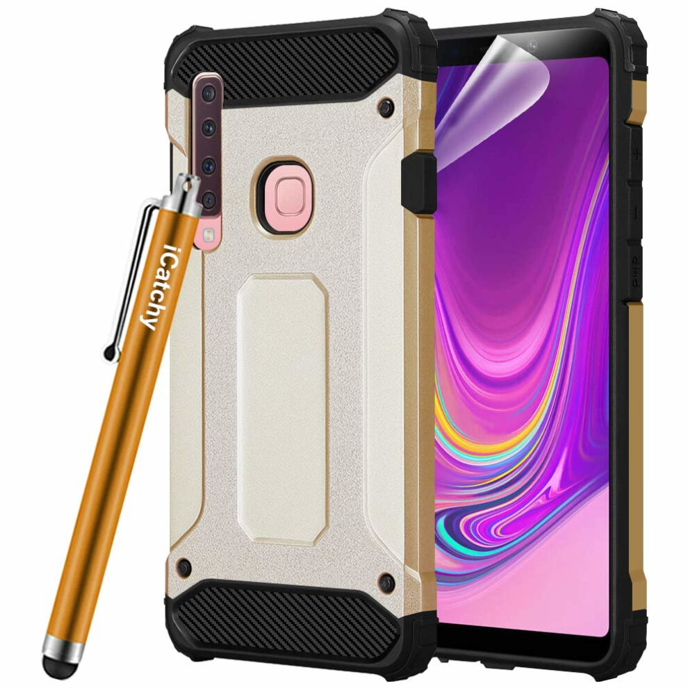 (Gold) For Galaxy A9-2018 Armor Shockproof Case Cover Gold 5056298099900
