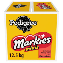 Pedigree Markies Mini Dog Treats Biscuits 12.5kg - Crunchy shell, tasty centre, with Omega-3 & vitamins | 106676