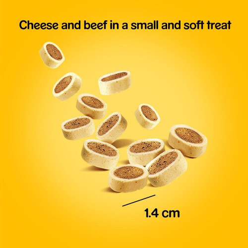 Pedigree Pedigree Tasty Bites Dog Treats Cheesy Nibbles With Cheese & Beef 8x140g 2