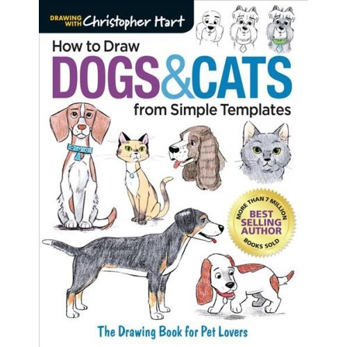 How to Draw Dogs & Cats from Simple Templates