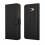 (Black) For Galaxy J4 + (2018) Leather Wallet Case Cover 1