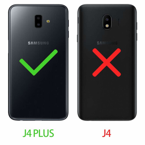 (Black) For Galaxy J4 + (2018) Leather Wallet Case Cover 2