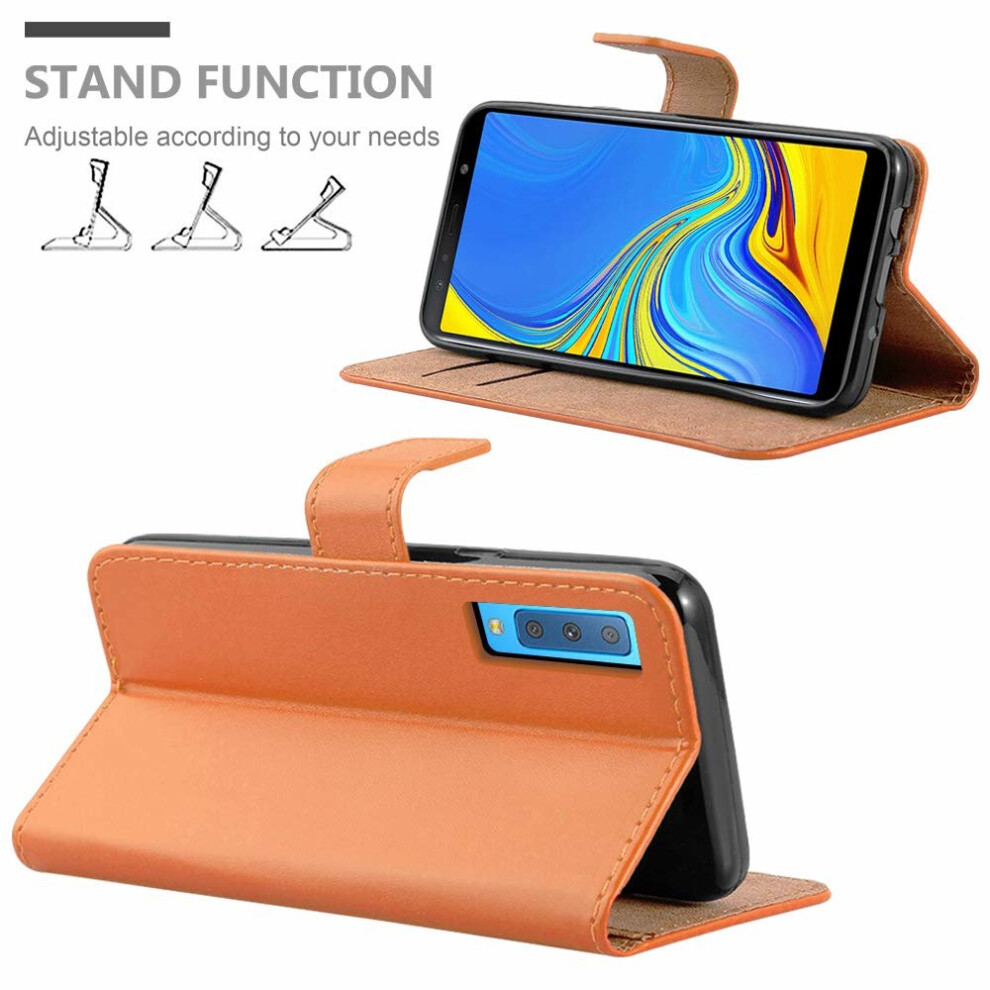 orange--for-galaxy-a7-2018-wallet-flip-stand-case-cover