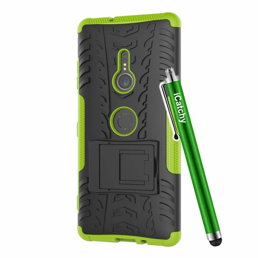 lime--for-sony-xperia-xz3-armour-shock-proof-case-cover