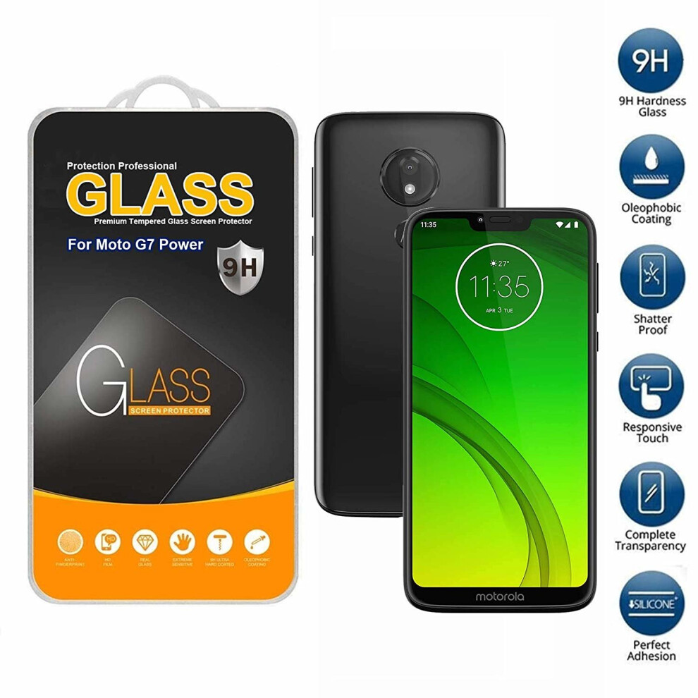 Screen Protector Tempered Glass For Motorola Moto G7 Power 7625939041295