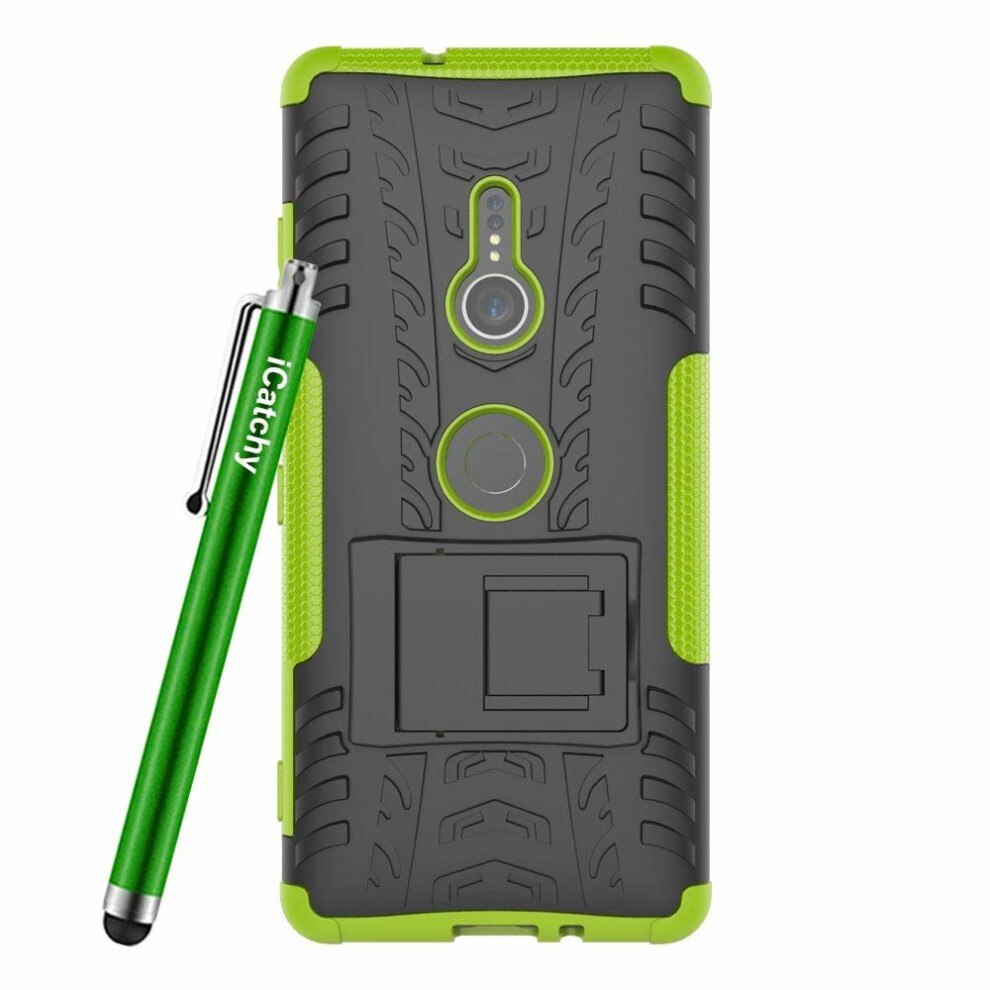 lime--for-sony-xperia-xz3-armour-shock-proof-case-cover