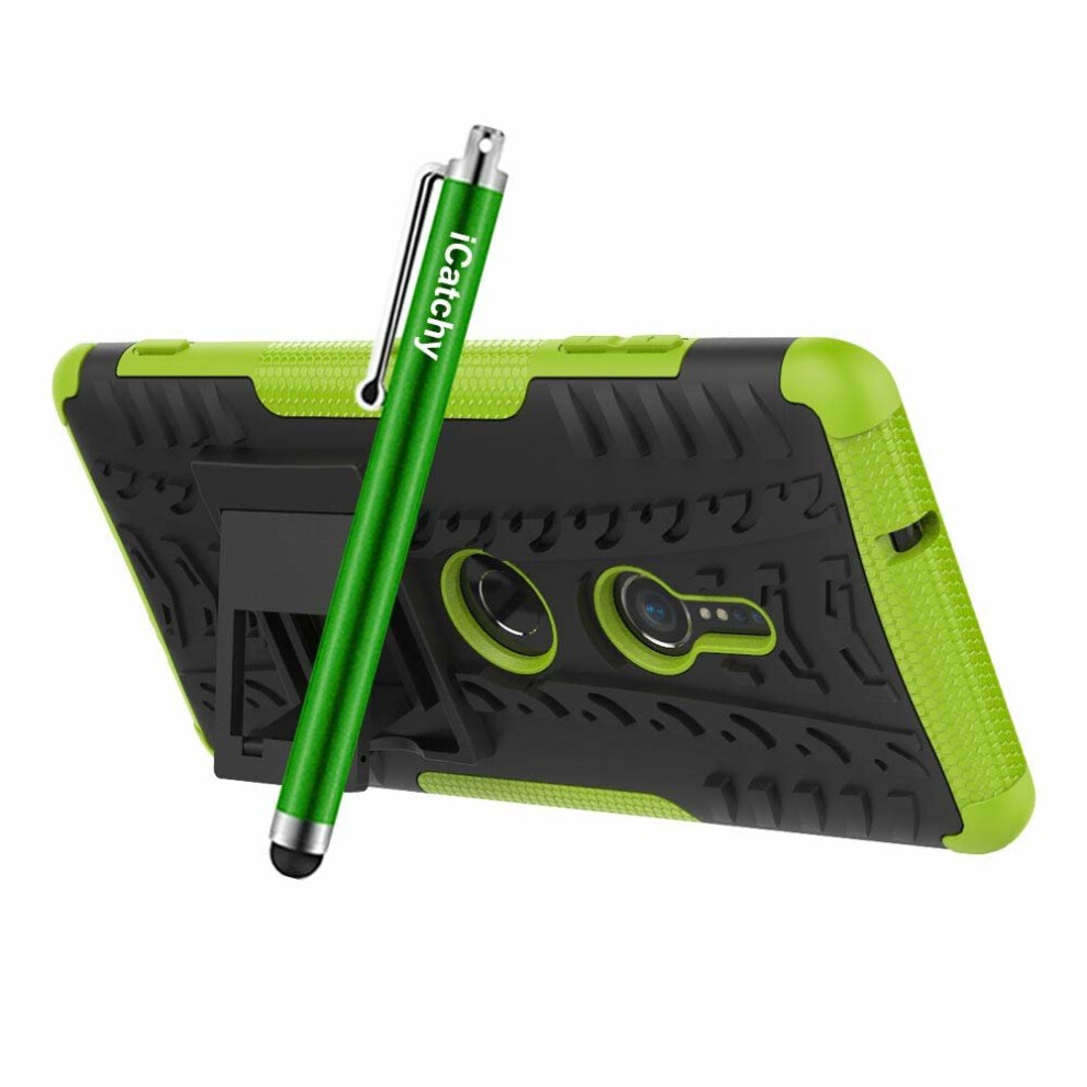 lime--for-sony-xperia-xz3-armour-shock-proof-case-cover