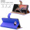 (Blue) For Galaxy Note 9 Leather Wallet Flip Case Cover 4