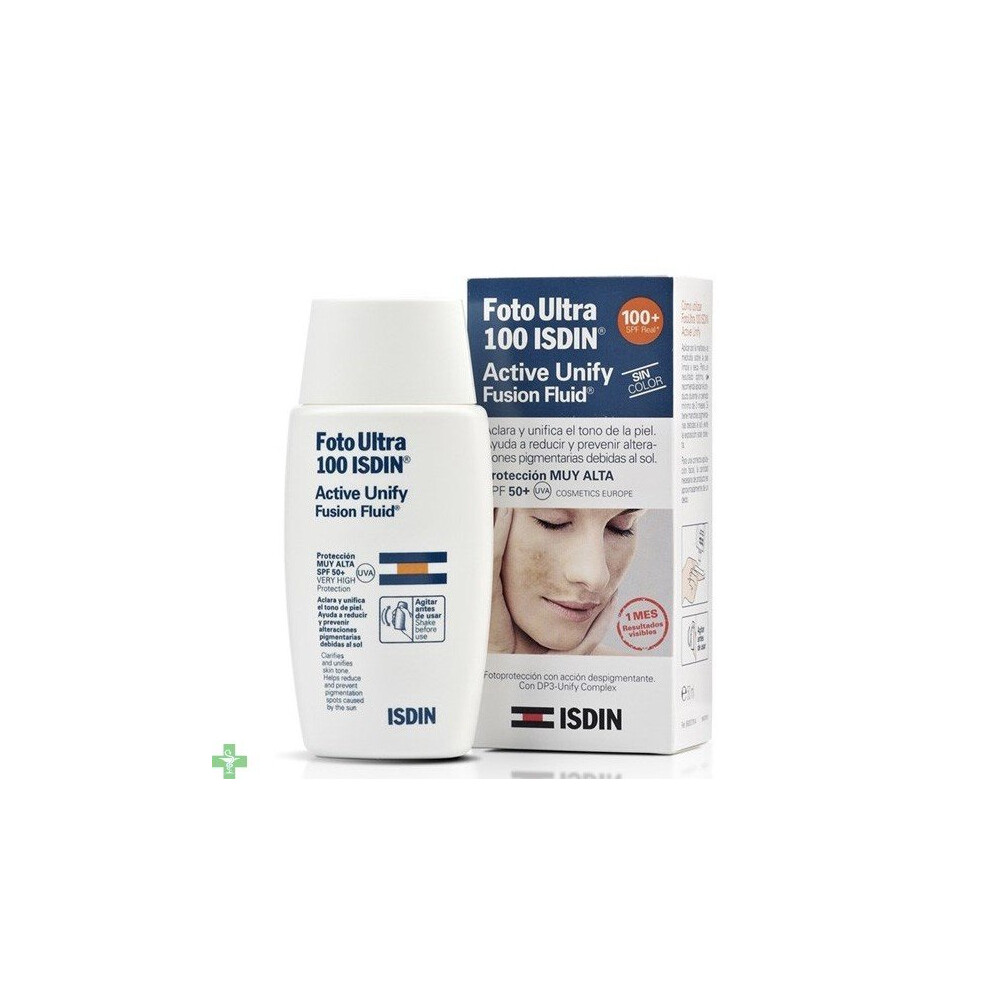 Isdin Fotoultra 100+ Active Unify Fusion Fluid No Color 50Ml