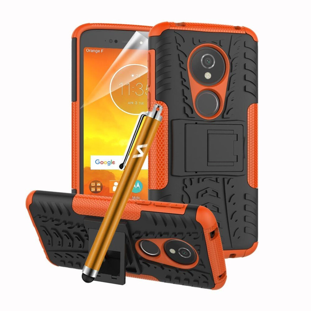 (Orange) For Moto E5 Armour Shockproof Hard Case Cover Orange 5060566917421