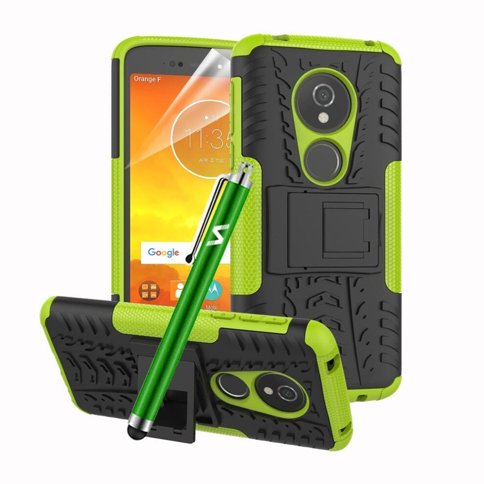 (Green) For Moto E5 Armour Shockproof Hard Case Cover Green 5060566917414