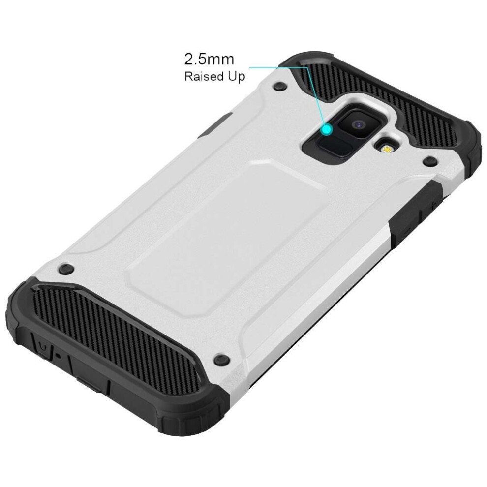silver--for-samsung-galaxy-a6-shockproof-armour-case-cover