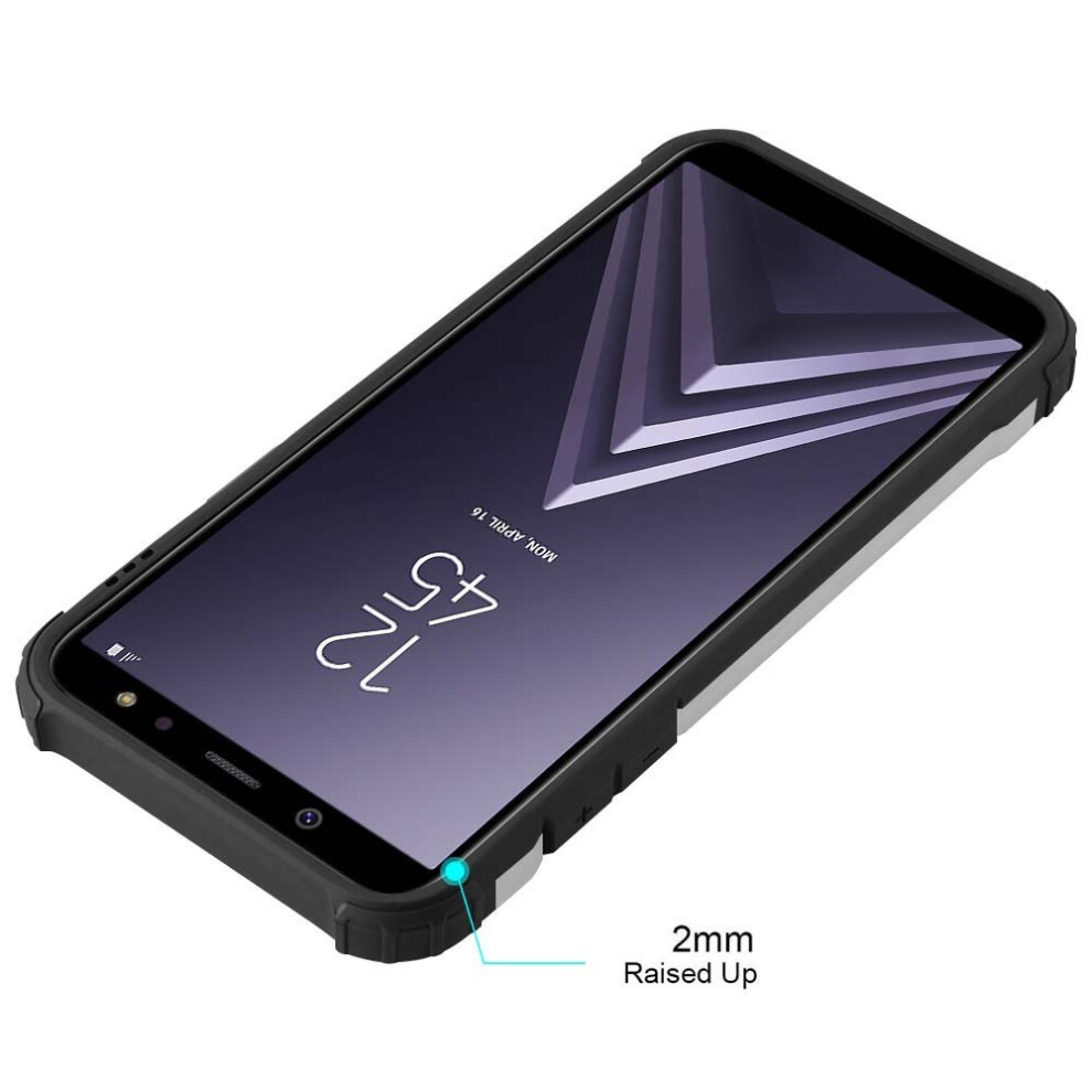 silver--for-samsung-galaxy-a6-shockproof-armour-case-cover