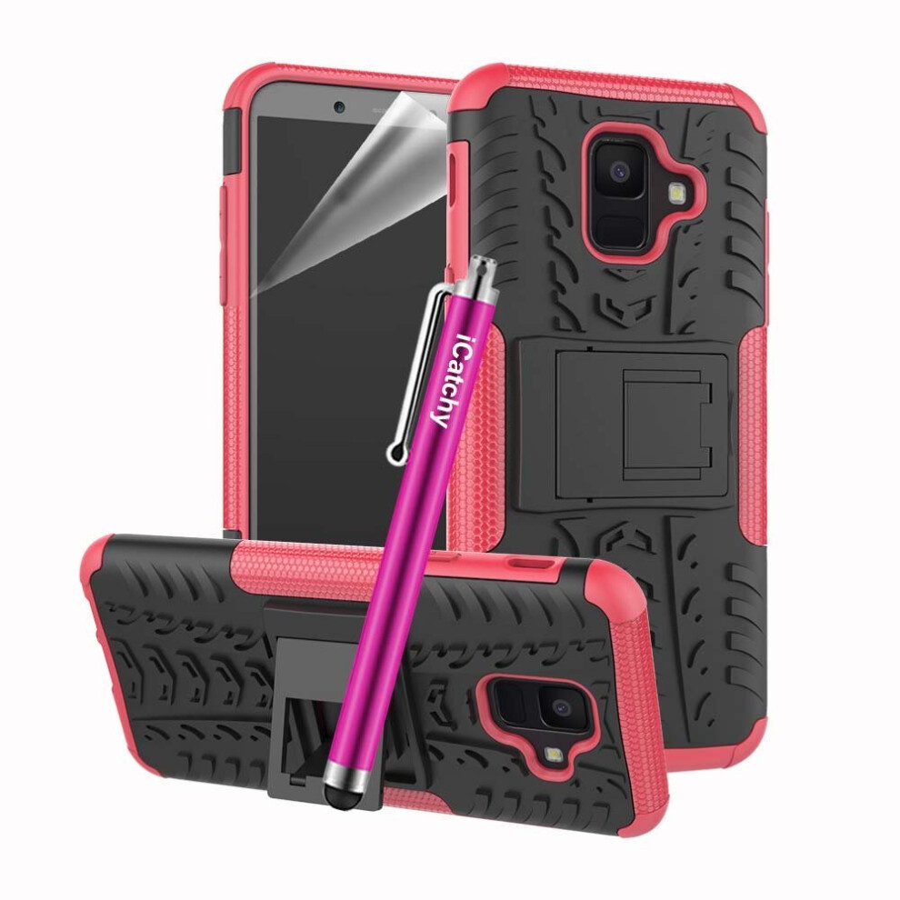 Icatchy (Pink) For Samsung Galaxy A6 (2018) Shock Proof Cover Pink