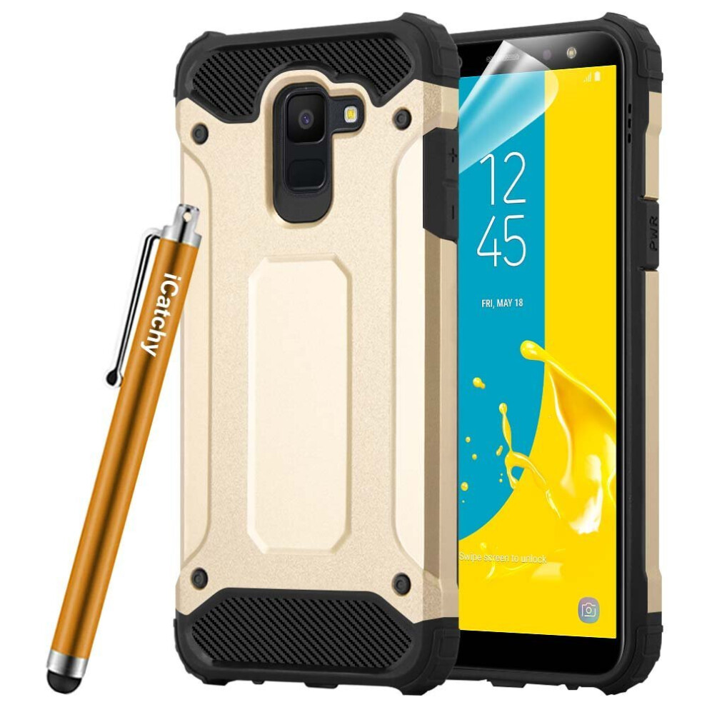 (Gold) For Samsung Galaxy J6 2018 Shockproof Armour Case Gold 5060566916882