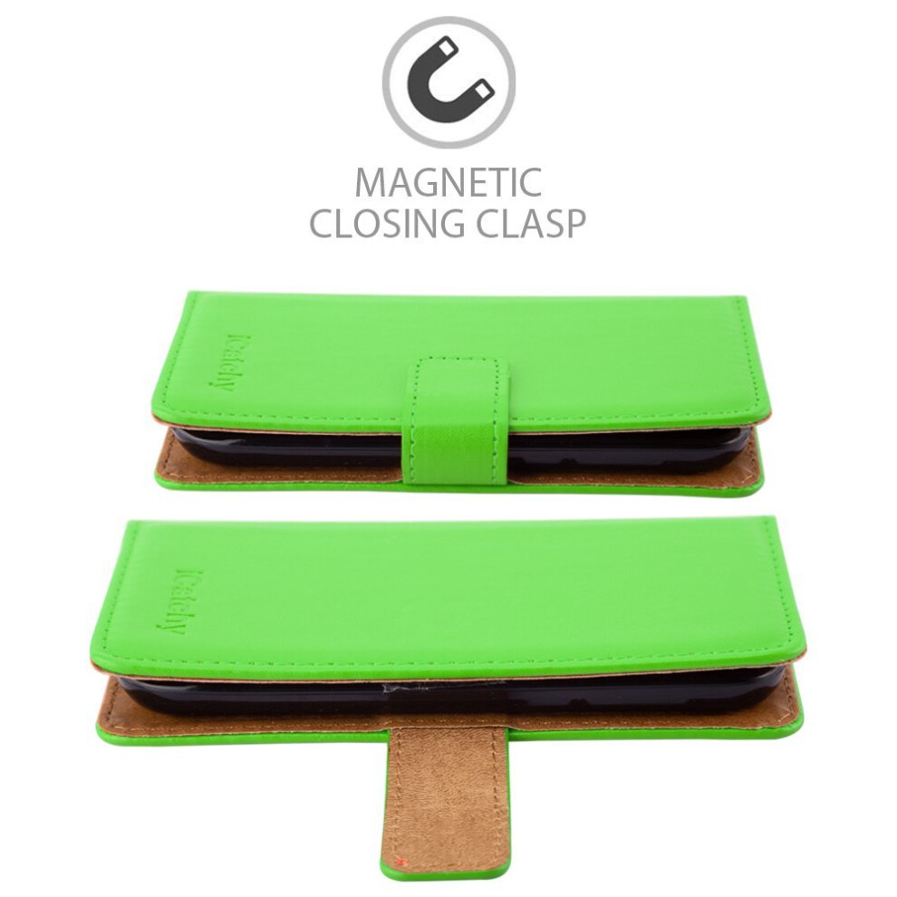 lime--for-nokia-1-premium-leather-wallet-case-cover