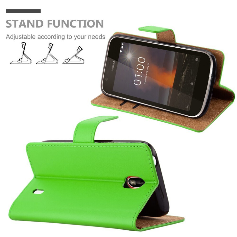 lime--for-nokia-1-premium-leather-wallet-case-cover