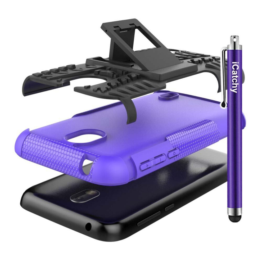 purple--for-nokia-1-armour-shockproof-hard-case-cover