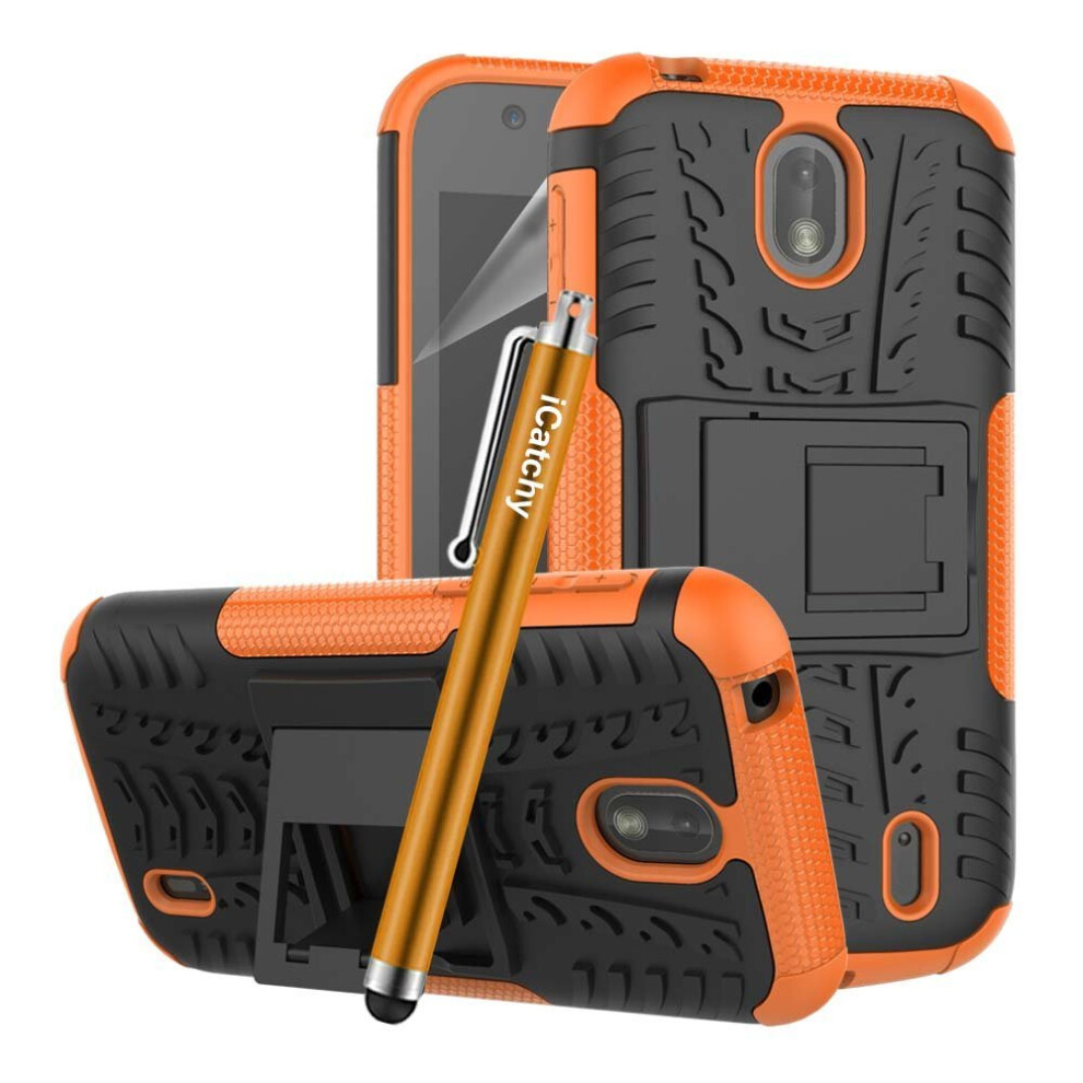 (Orange) For Nokia 1 Armour Shockproof Hard Case Cover Orange 5060566916332