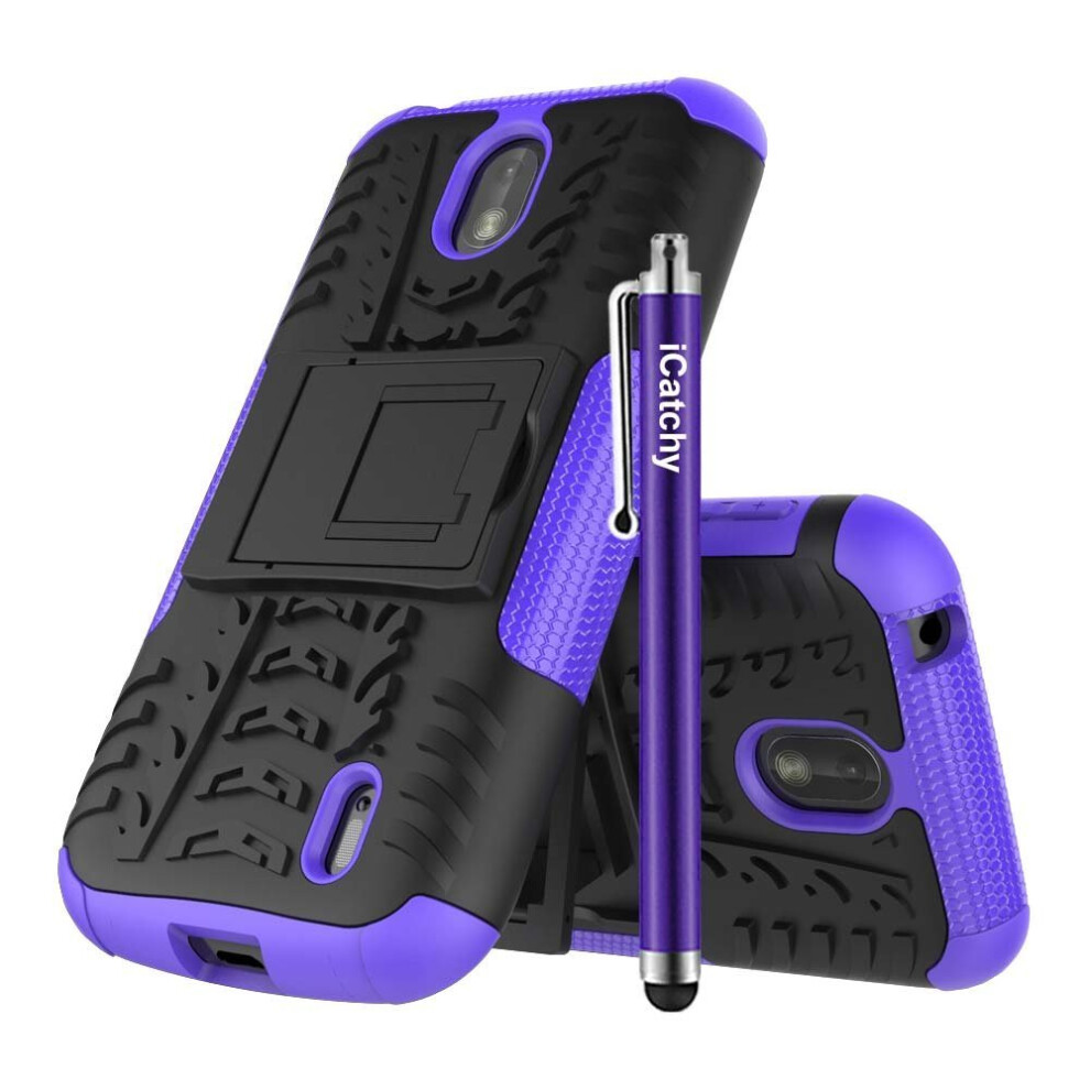 purple--for-nokia-1-armour-shockproof-hard-case-cover