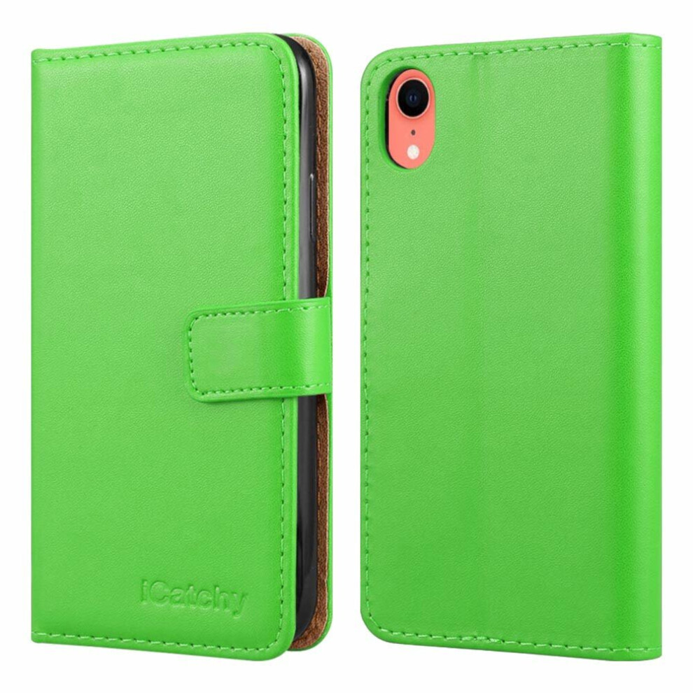 (Green) For Iphone Xr Leather Wallet Flip Case Cover Green 5060566918848