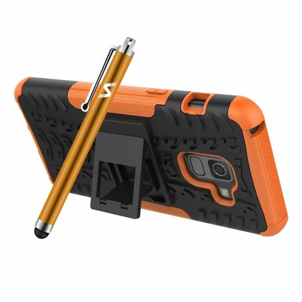 orange--for-galaxy-a8-tough-shockproof-hard-case-cover