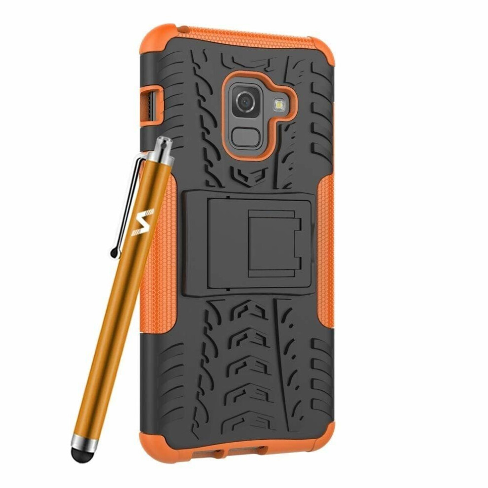orange--for-galaxy-a8-tough-shockproof-hard-case-cover