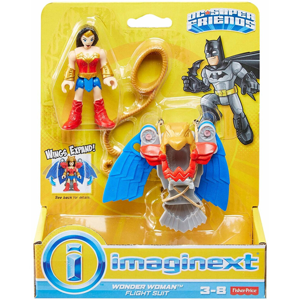 Imaginext DC Super Friends Wonder Woman Flight Suit Fisher Price