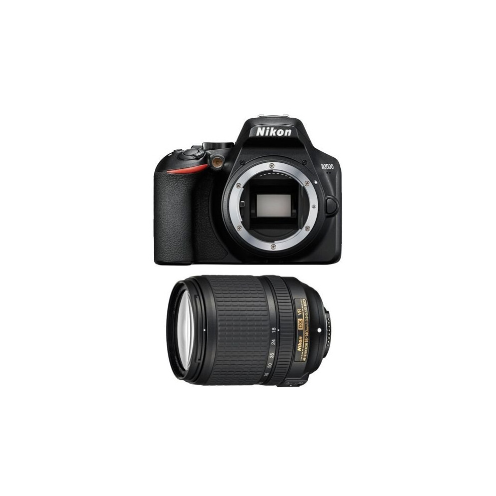 Nikon D3500 Negra + AF-S 18-140MM F3.5-5.6G Ed Vr Dx (Caja Blanca)-image
