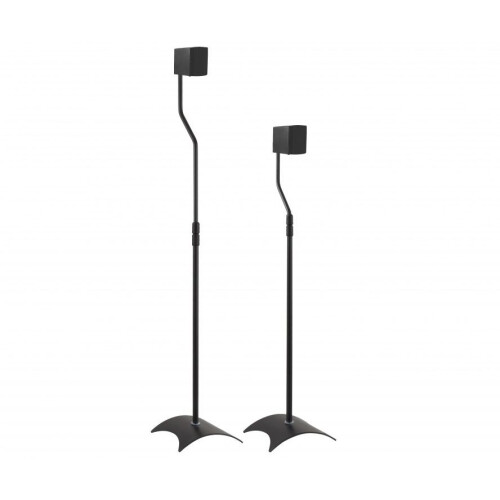 King Black KG3 Adjustable Speaker Stands – Pair, Slim Floor Stands, 80–107cm, 5kg/Each, Concealed Cables
