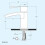 Cassellie Square Basin Mono waterfall style spout with Free square waste 3