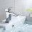 Cassellie Square Basin Mono waterfall style spout with Free square waste 5