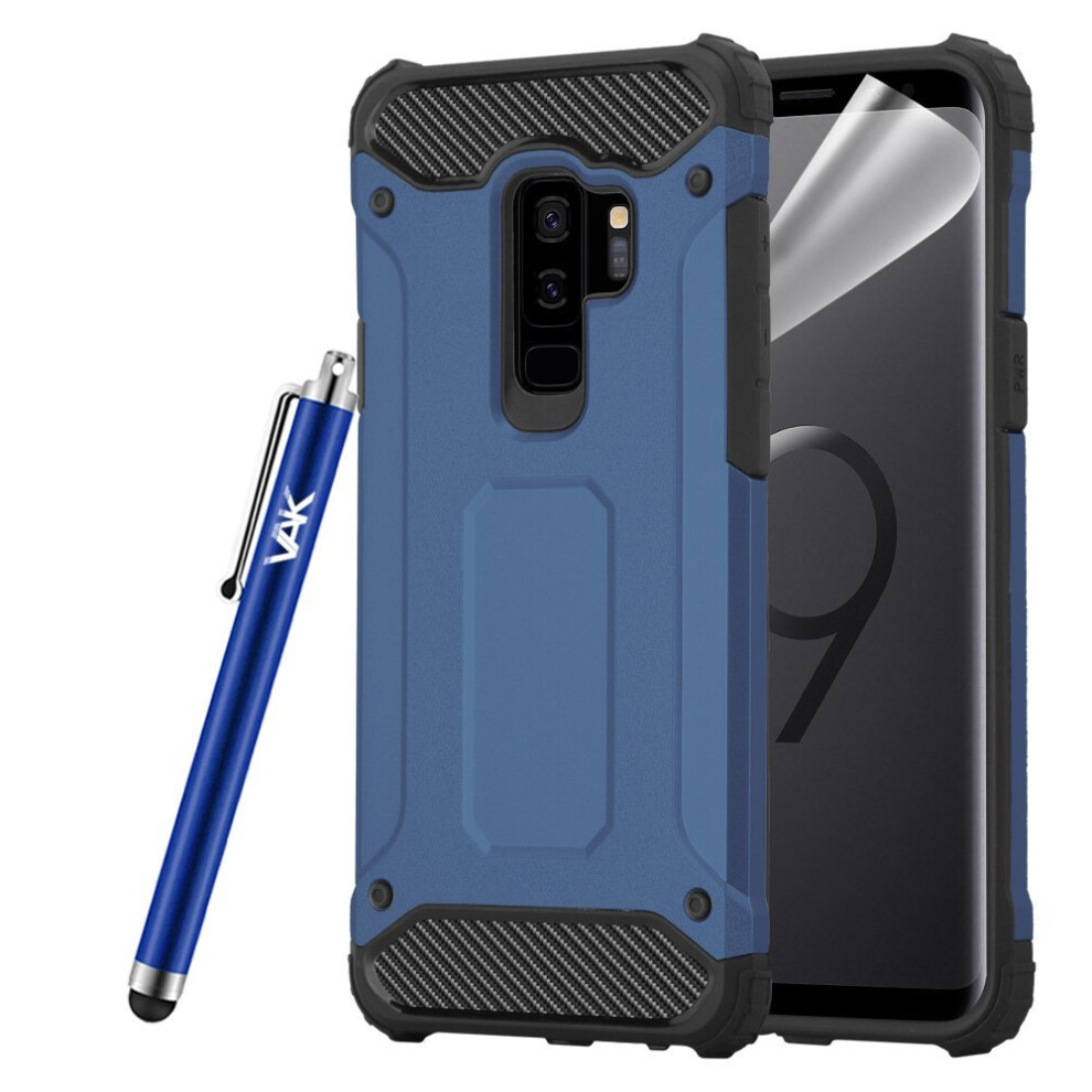 (Blue) For Galaxy S9 Plus Armour Defender Shockproof Case Blue 5060566914529