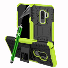 (Green) For Galaxy S9 Plus Tough ShockProof Case Cover