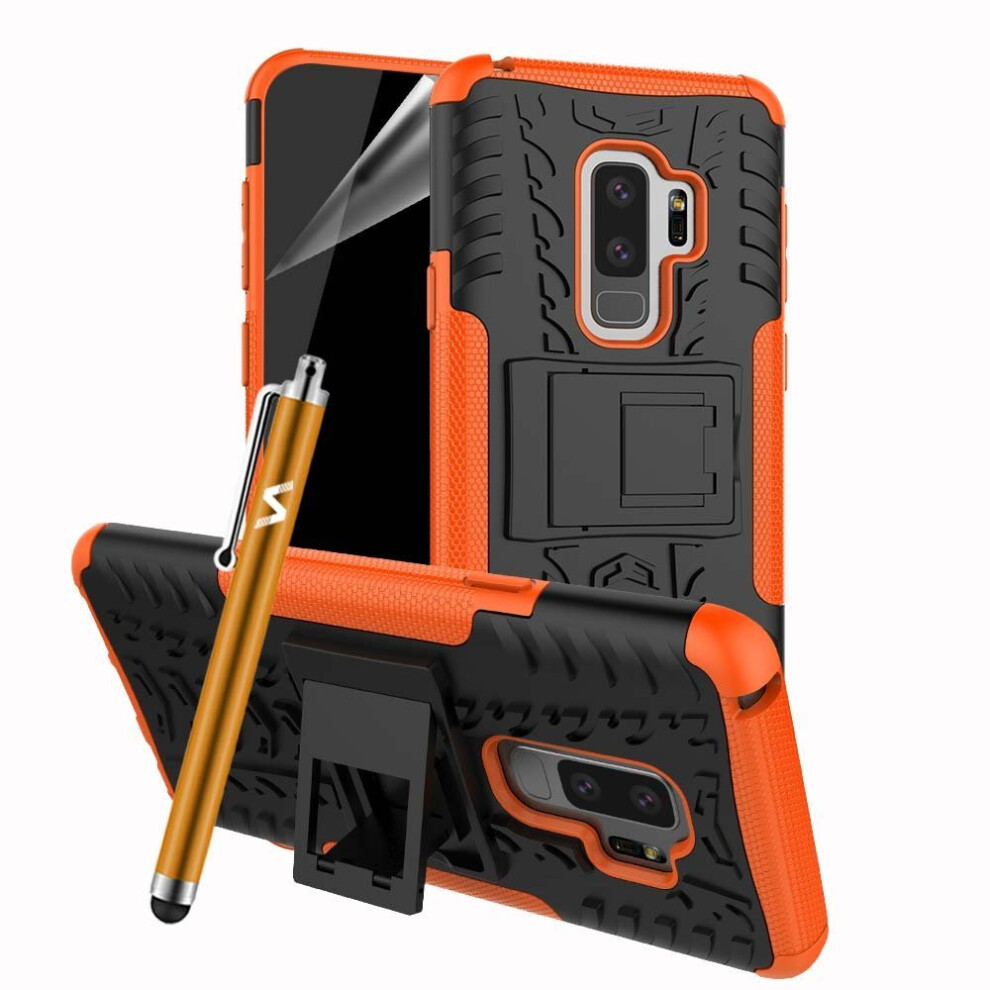 (Orange) For Galaxy S9 Plus Tough Shockproof Case Cover Orange 5060566914246