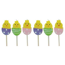 Sassafras 2300EACK Party Candles, Easter Egg Chicks