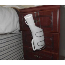 URINE BOTTLE HOLDER - Urinal carrier - Keep bottle within reach and avoids spills - Chrome