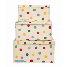 Emma Bridgewater Polka Dot Original Set Of 3 Square Cake Tins