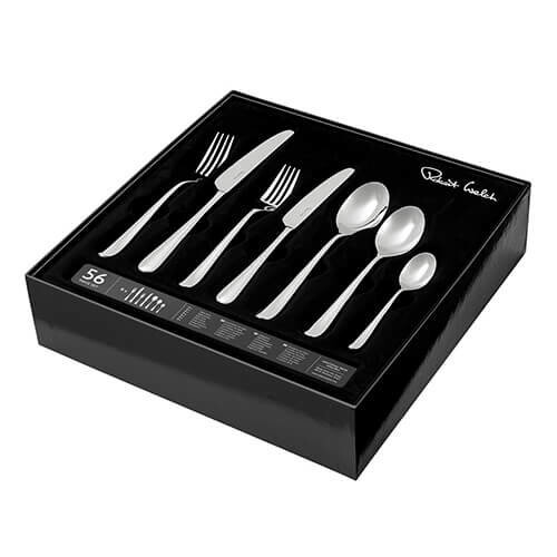 Robert Welch Robert Welch Kingham Bright Cutlery Set, 56 Piece, Gift Boxed