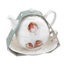Royal Worcester Wrendale Tea For One With Saucer (Robbins)