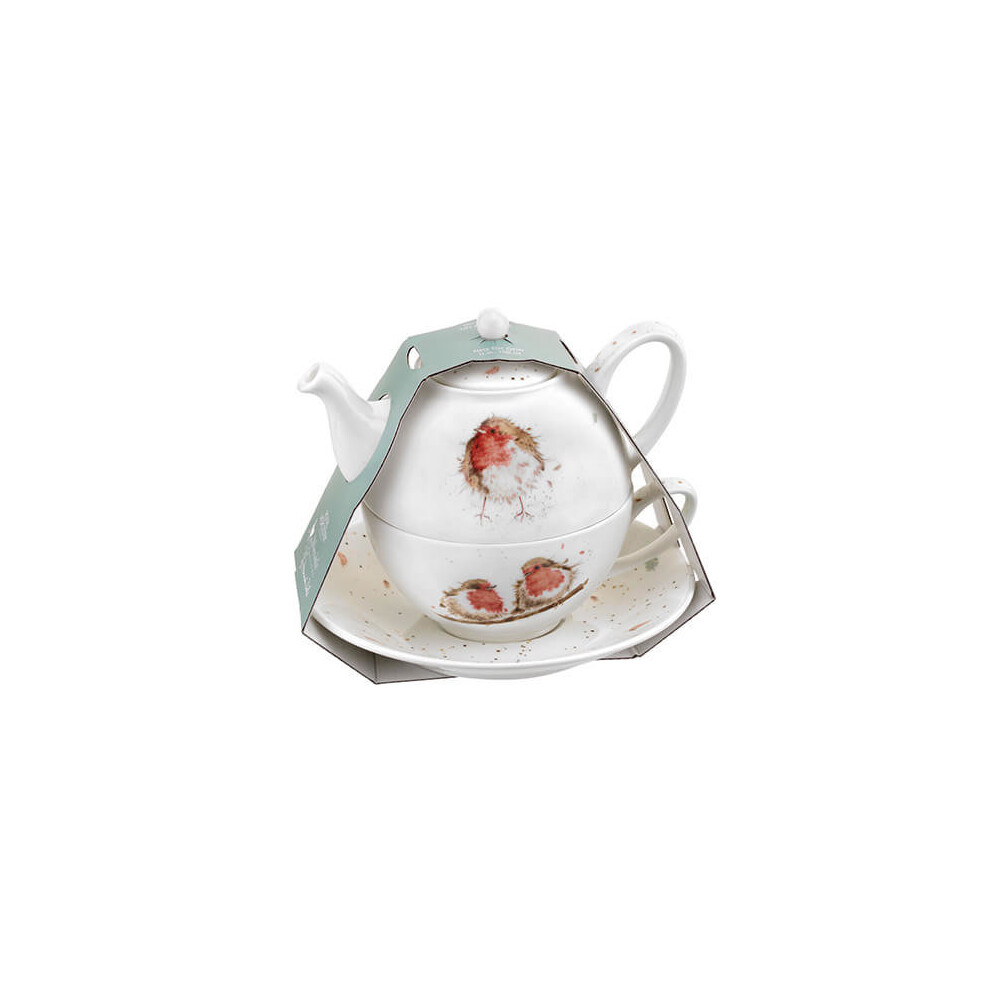 Royal Worcester Wrendale Tea For One With Saucer (Robbins)