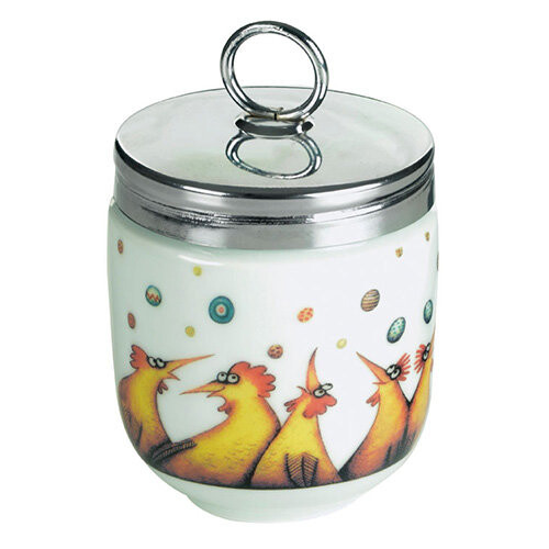DRH Egg Coddler / Egg Poacher in Clare Mackie Chicken Design - 990112G+1571