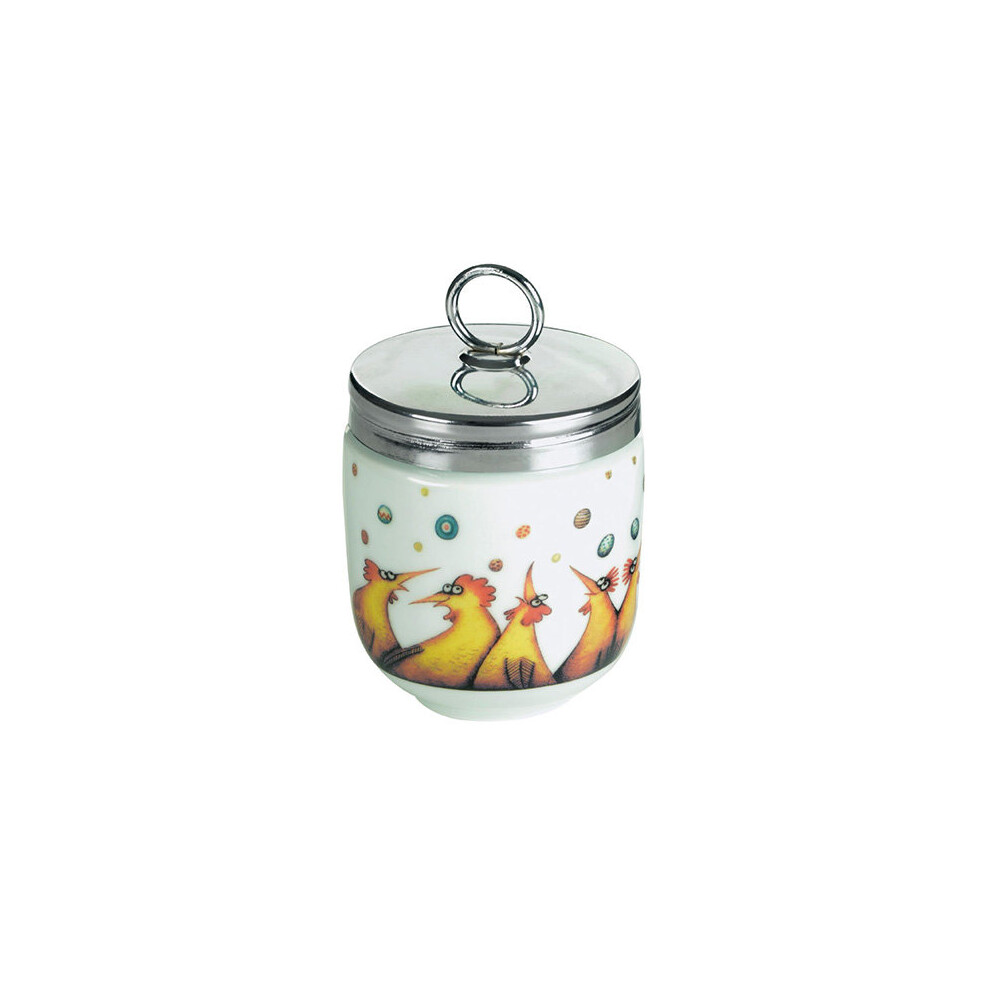 DRH Egg Coddler / Egg Poacher in Clare Mackie Chicken Design - 990112G+1571