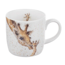 Wrendale by Royal Worcester Mug First Kiss Giraffe, Multi-Colour