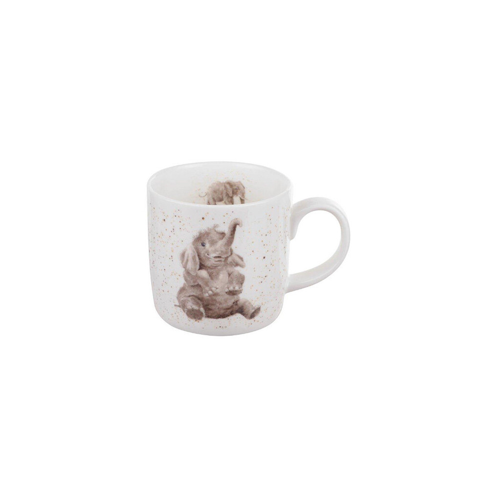 Wrendale by Royal Worcester Mug Role Model Elephants, Multi-Colour