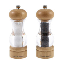 Cole & Mason 105 Precision+ 2 in 1 Salt Pepper Grinder Mill Set of 2