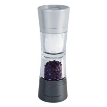 Cole & Mason Lincoln Duo Salt and Pepper Mill, Stainless Steel, Grey, 6.2 x 6.2 x 18.9 cm