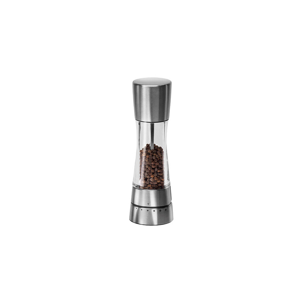 Cole & Mason Gourmet Precision 190 mm Stainless Steel and Acrylic Pepper Mill