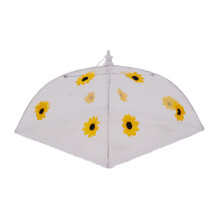 Epicurean Europe 30 x 30 cm Polyester with Zinc Plated Steel Frame Food Cover Umbrella with Yellow and Black Sunflower Design