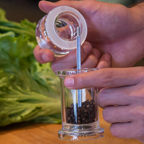 Cole & Mason Cole & Mason 575 Clear Acrylic Precision Pepper Mill 2